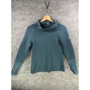 Backcountry Women’s Performance Hoodie Small Teal Athletic Pullover Logo